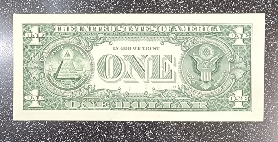 Unique sequence serial numbers One Dollar Bill - Series 2009 image indicator(3)