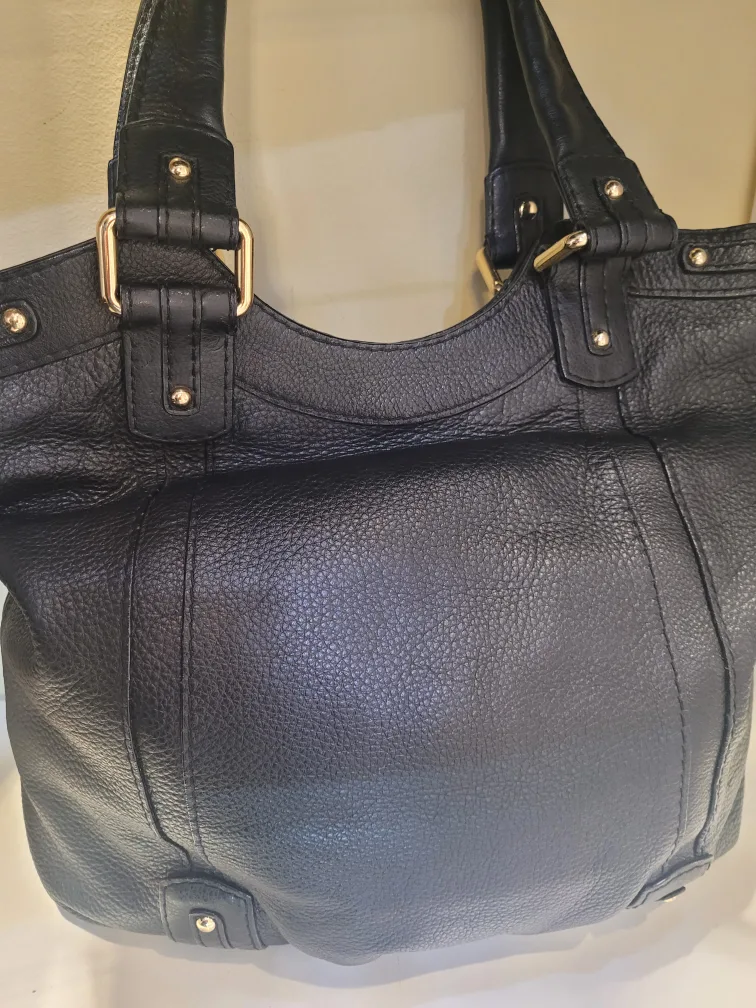 Banana Republic Black Leather Tote Bag image indicator(4)