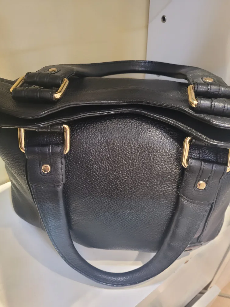 Banana Republic Black Leather Tote Bag image indicator(5)