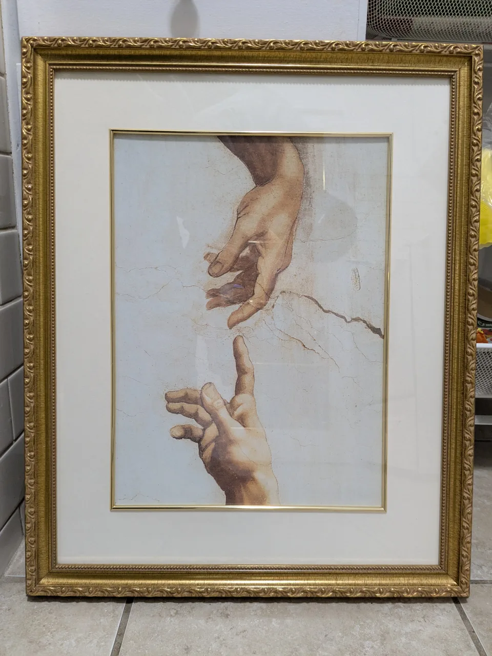 Framed Michelangelo's The Creation of Adam Print image indicator(2)