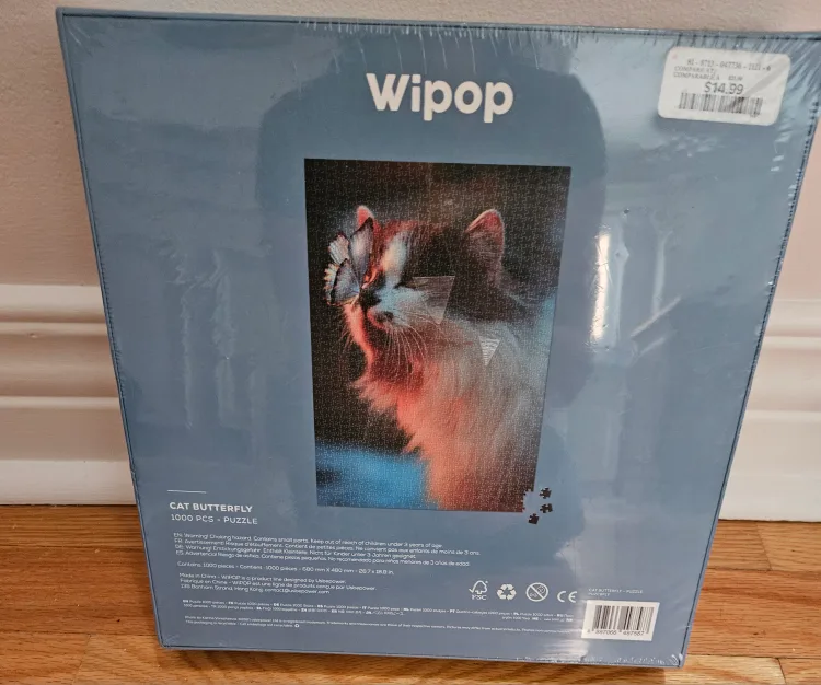 Wipop 1000-Piece Cat Butterfly Puzzle image indicator(2)