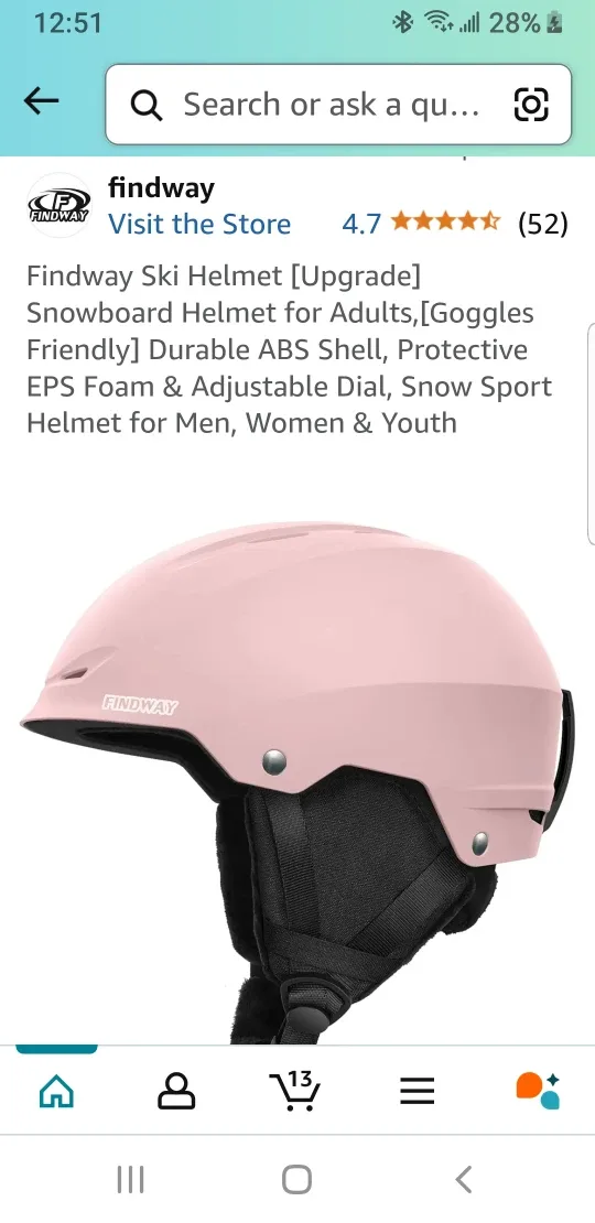 Snowboard Findway Helmet and Outdoor Master Goggles image indicator(2)