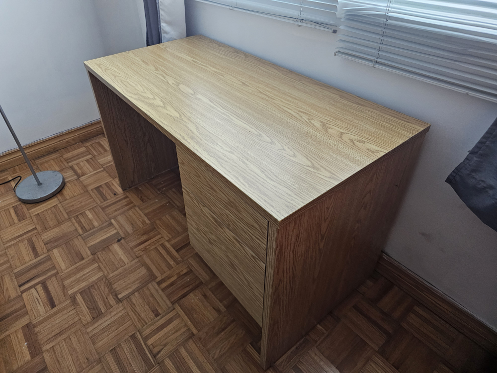 Light Wood Desk with Drawer
