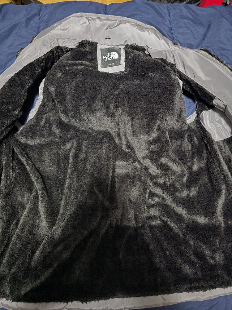 The North Face Grey Puffer Vest with Detachable Hood - photo 3