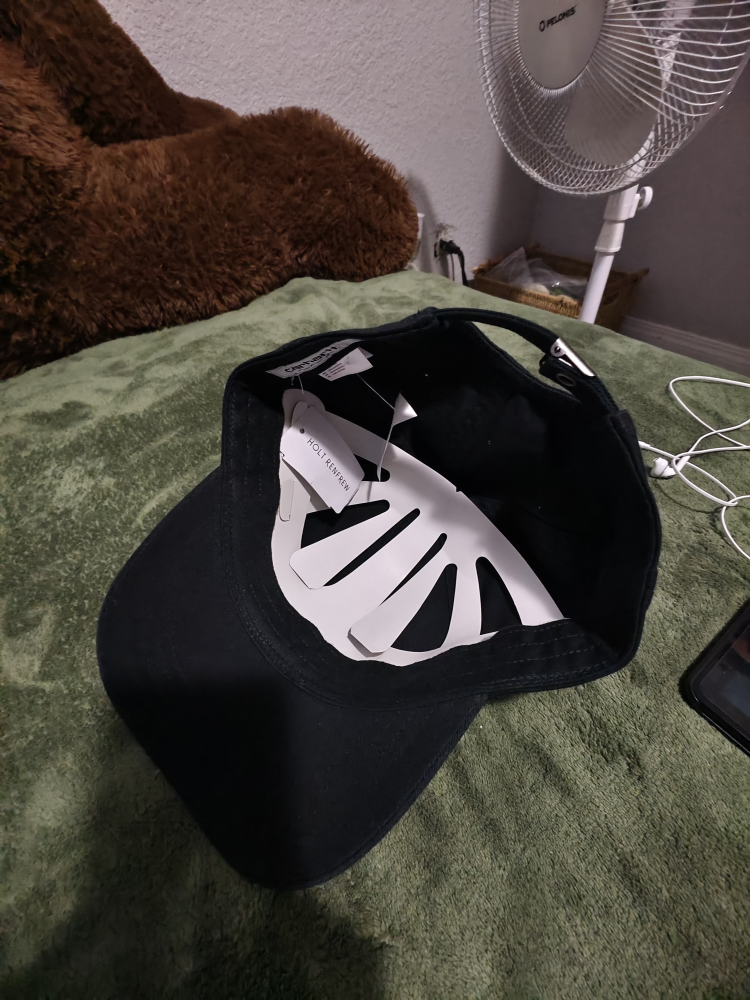 Carhartt WIP Black Adjustable Baseball Cap - photo 2