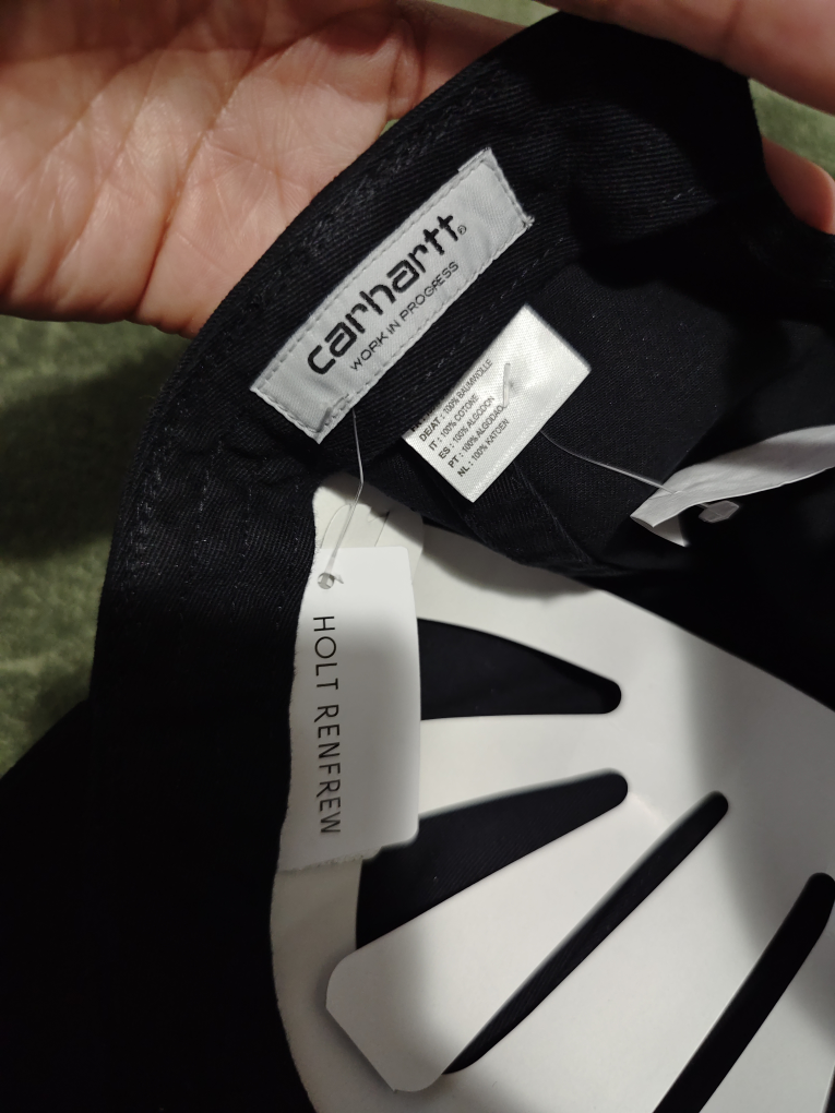 Carhartt WIP Black Adjustable Baseball Cap - photo 4