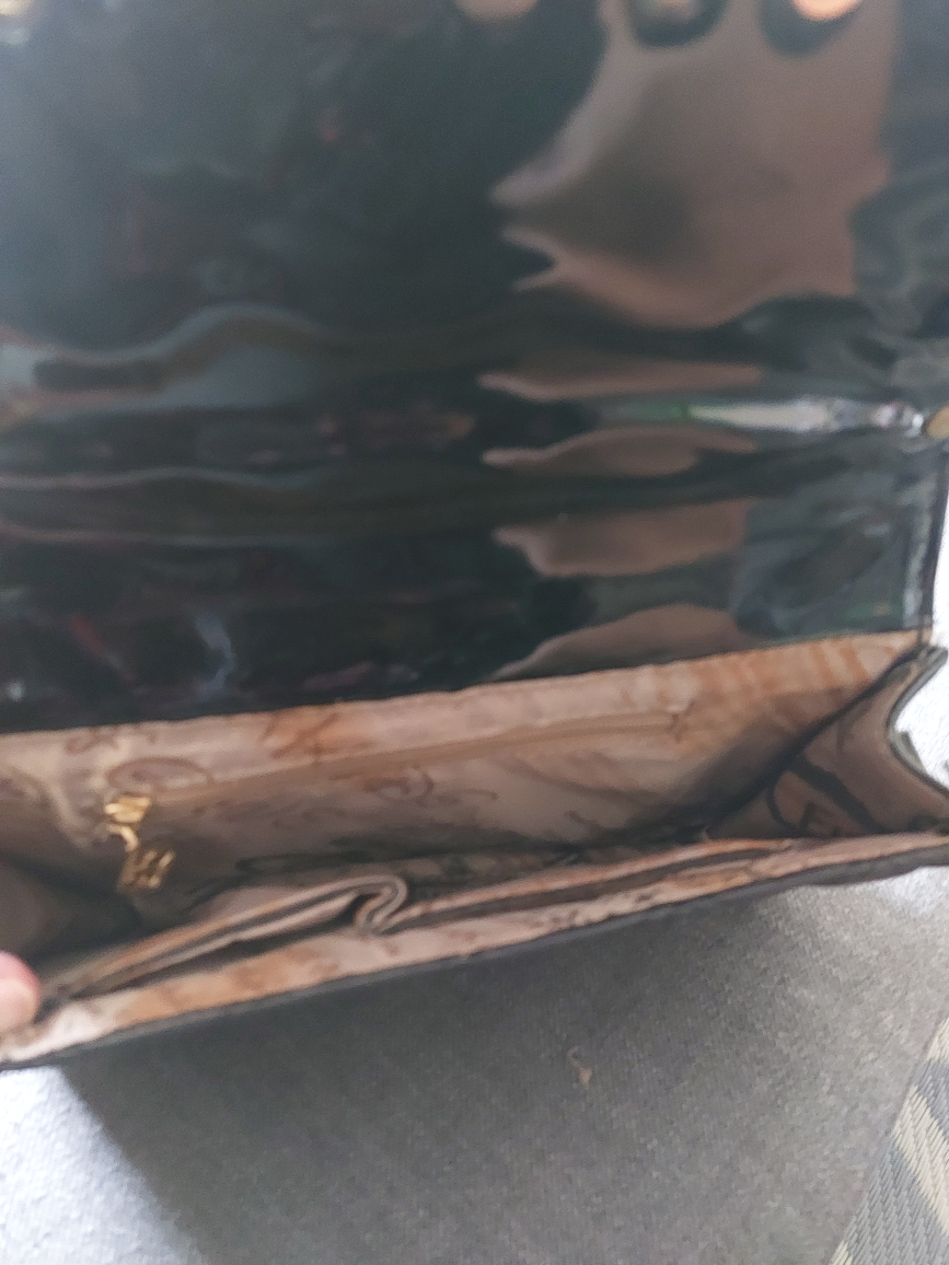 Black Quilted Crossbody Bag with Studs and Chain Strap - photo 2