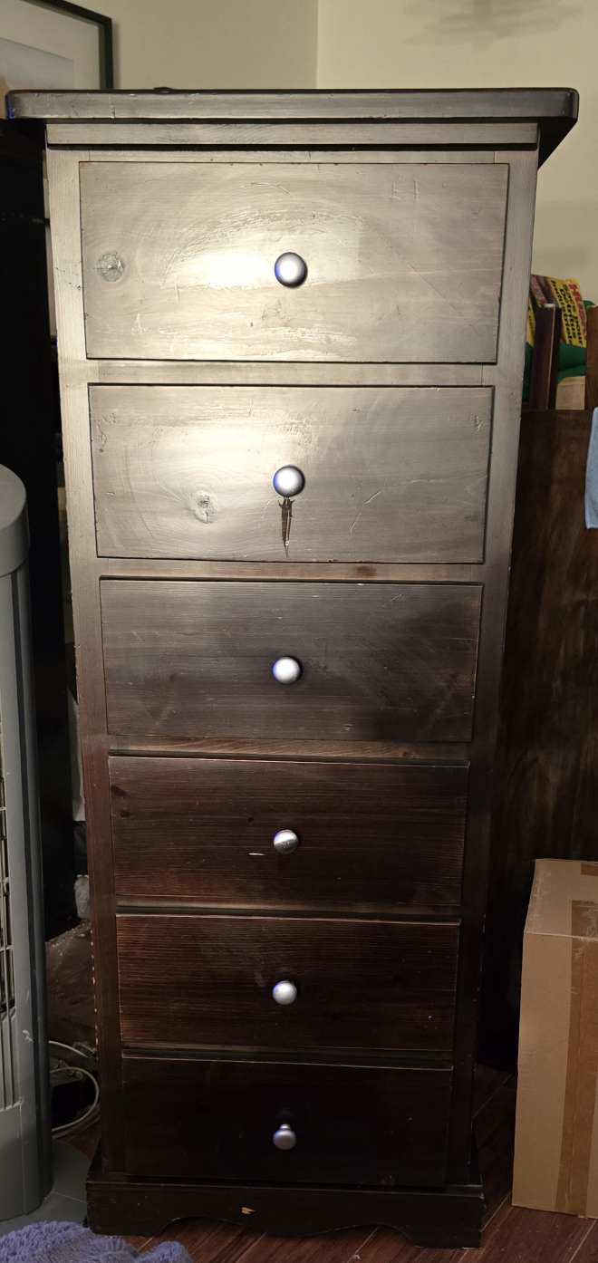 Six-Drawer Tall Chest of Drawers