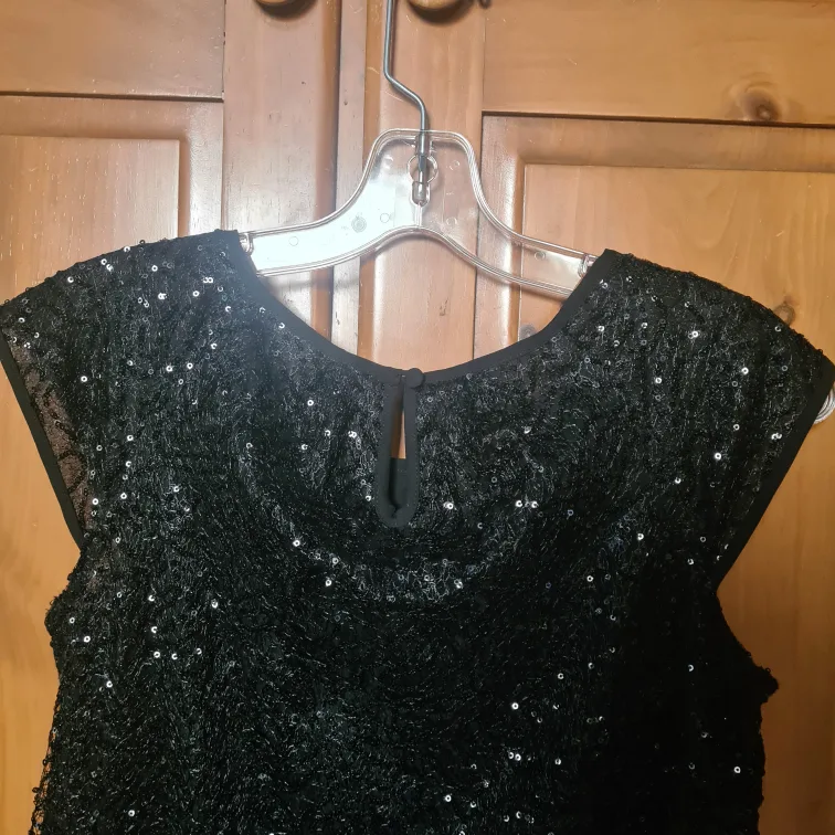 🏈Black Sequin Dress Size S from Mango🏈 image indicator(5)