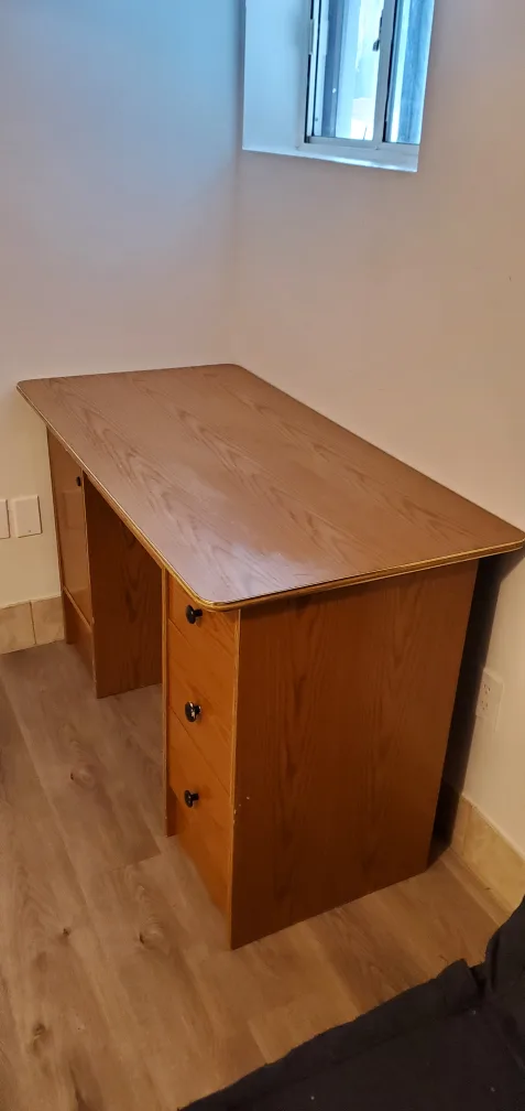 Wooden desk with drawers image indicator(2)