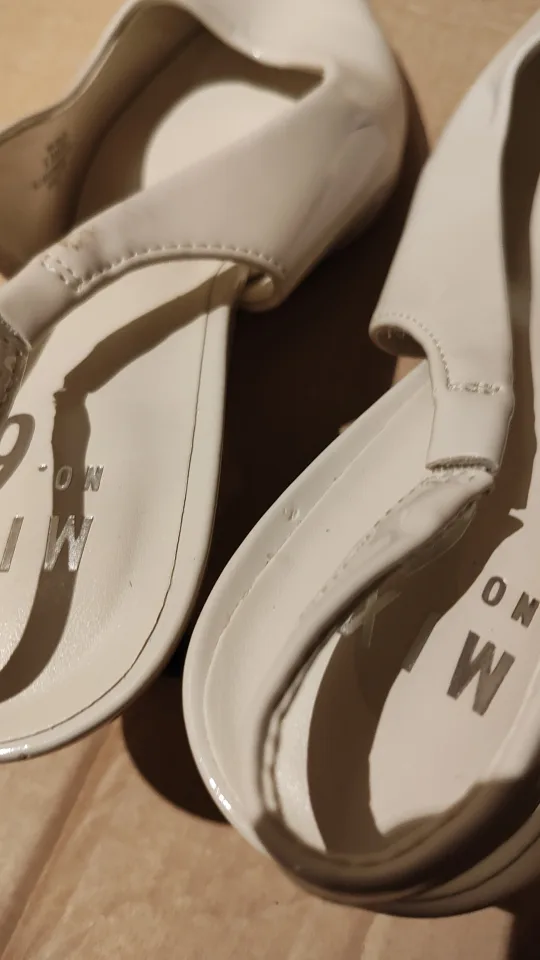 Women's White Slingback Heels,(Sales) image indicator(3)