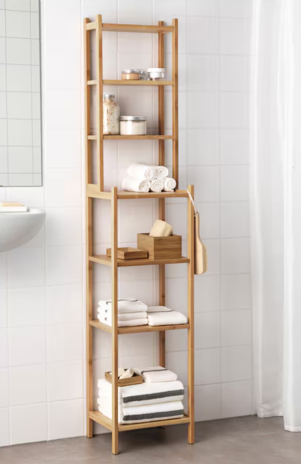 Ikea Bamboo Shelf Storage Rack - photo 4