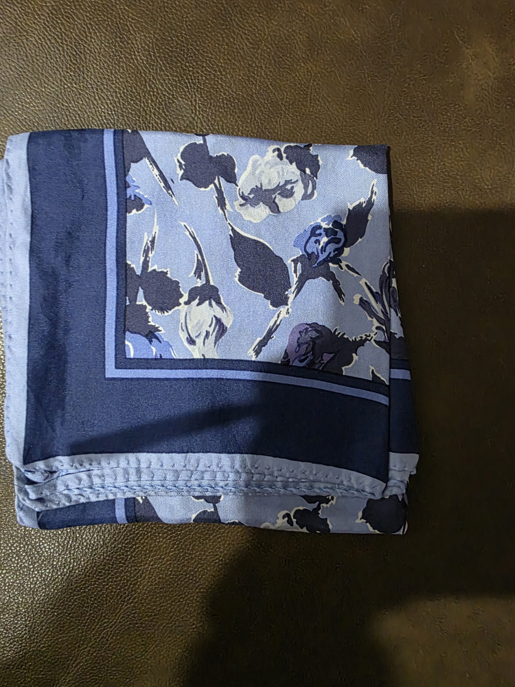 #Freecycle Floral Silk Scarf