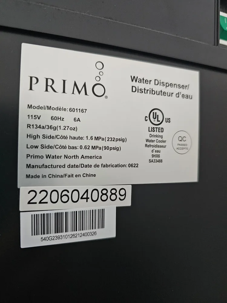 Primo Deluxe Bottom Load Water Dispenser image indicator(2)