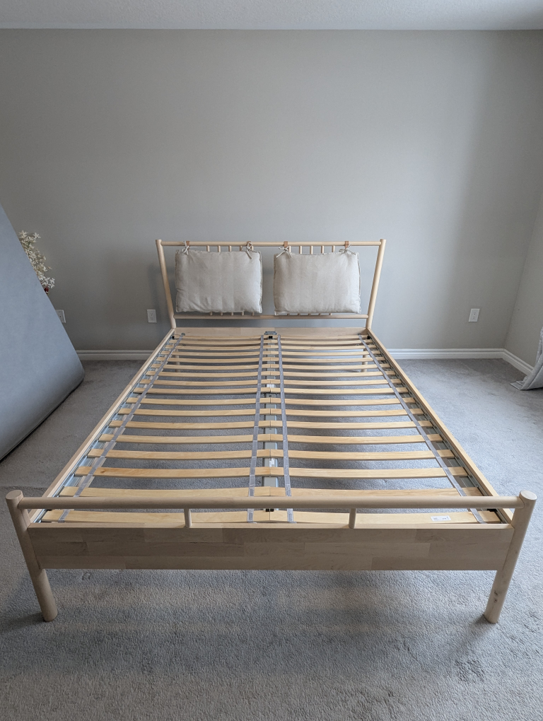 Moving sale: IKEA Solid wood Queen Bed Frame