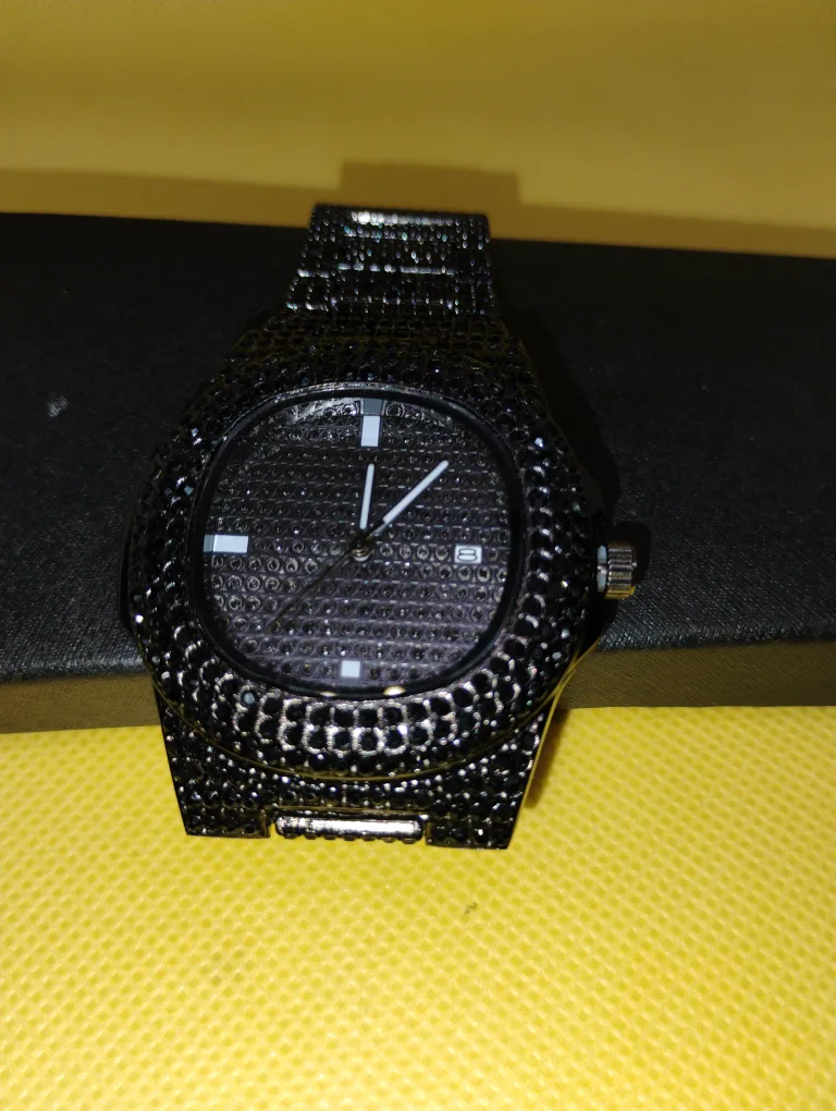 Black Iced Out Watch image indicator(5)