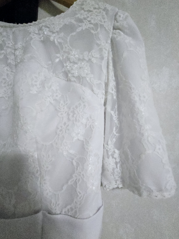 🏈white lace dress - photo 2