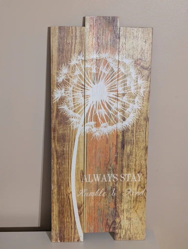 Dandelion Wall Decor - Always Stay Humble & Kind thumbnail