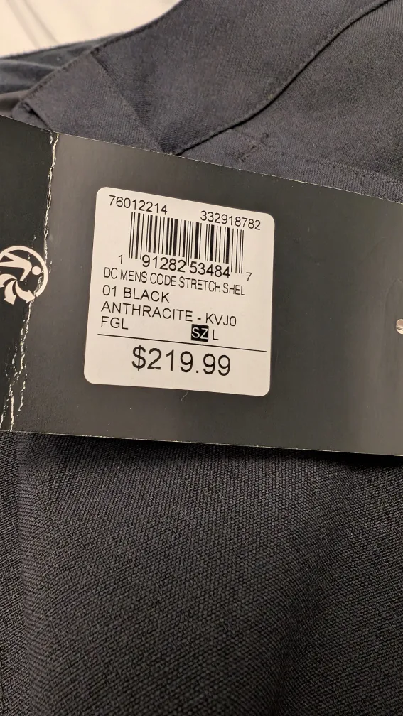 NWT DC Shoes Men's Large Black Snow Pants image indicator(2)