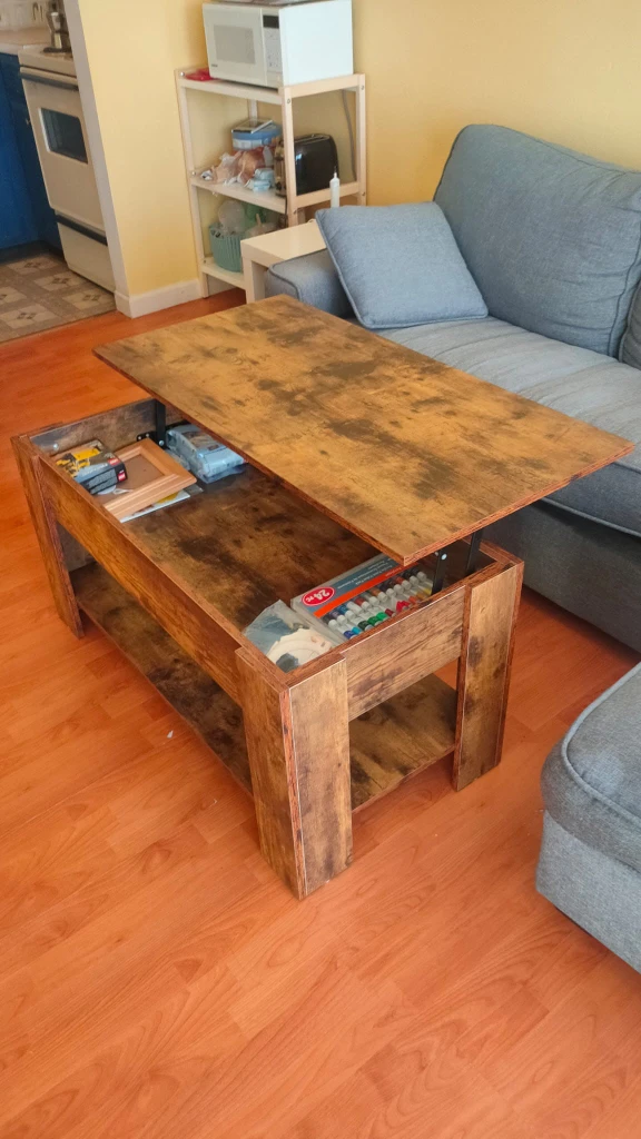 Lift-Top Coffee Table with Storage