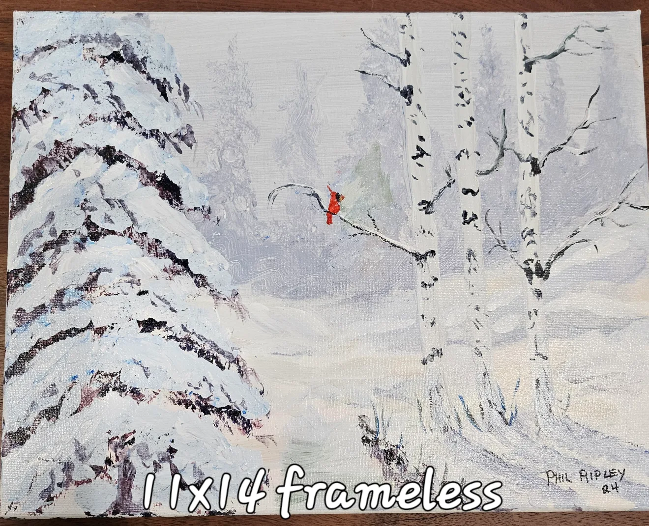 Original Acrylic paintings by Phil Ripley  Fall Reflections image indicator(3)