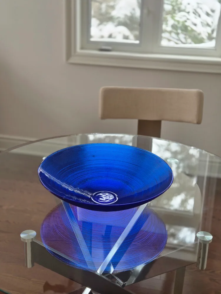 Stunning Cobalt Blue Glass Bowl image indicator(4)