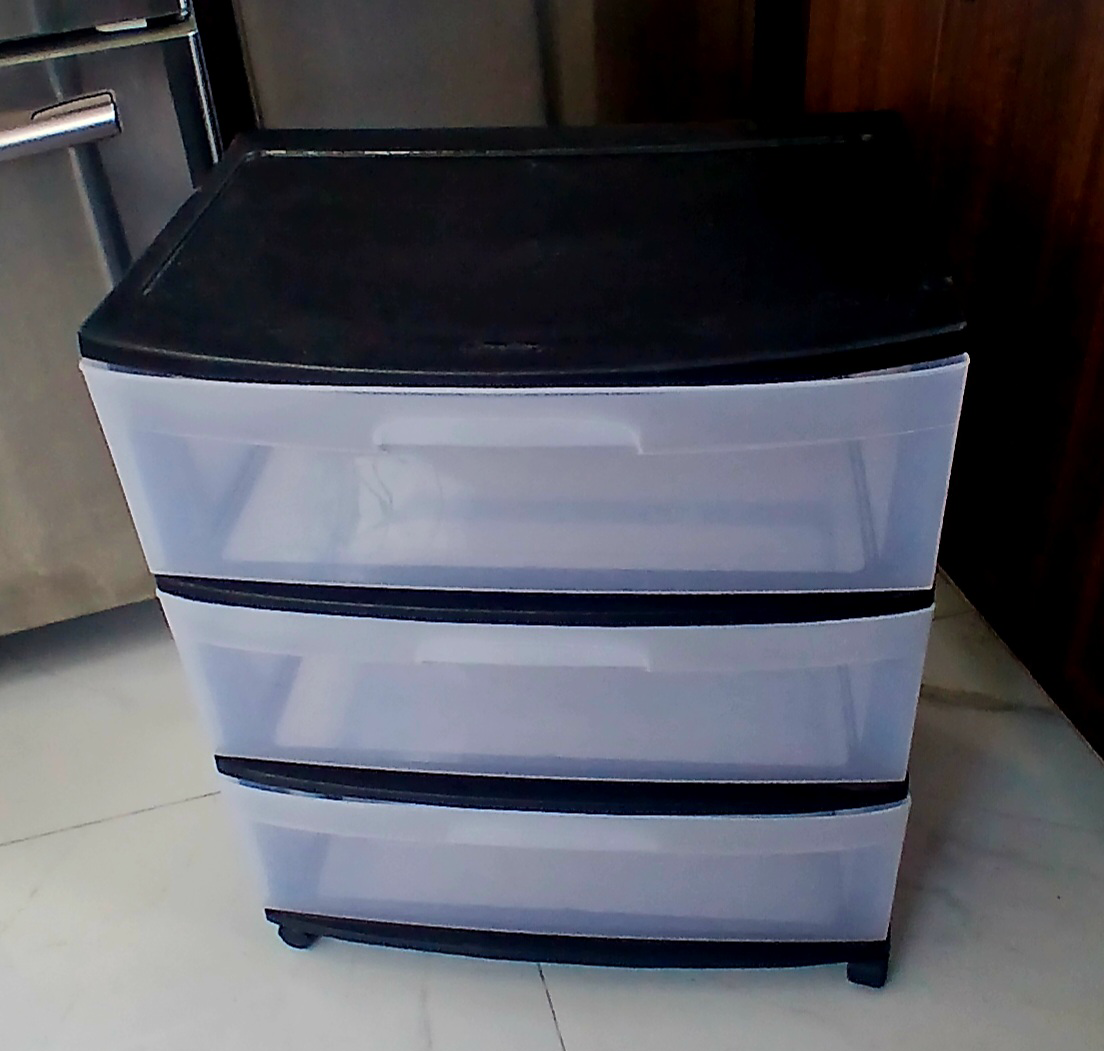 3-Drawer Plastic Storage Cart Sterilite