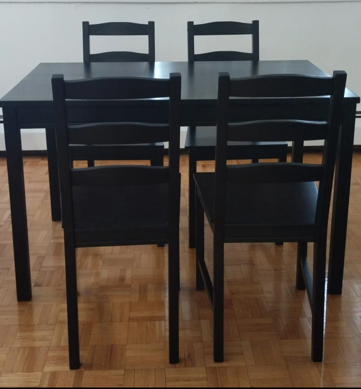 Assembled Ikea Dining Table with 4 Chairs