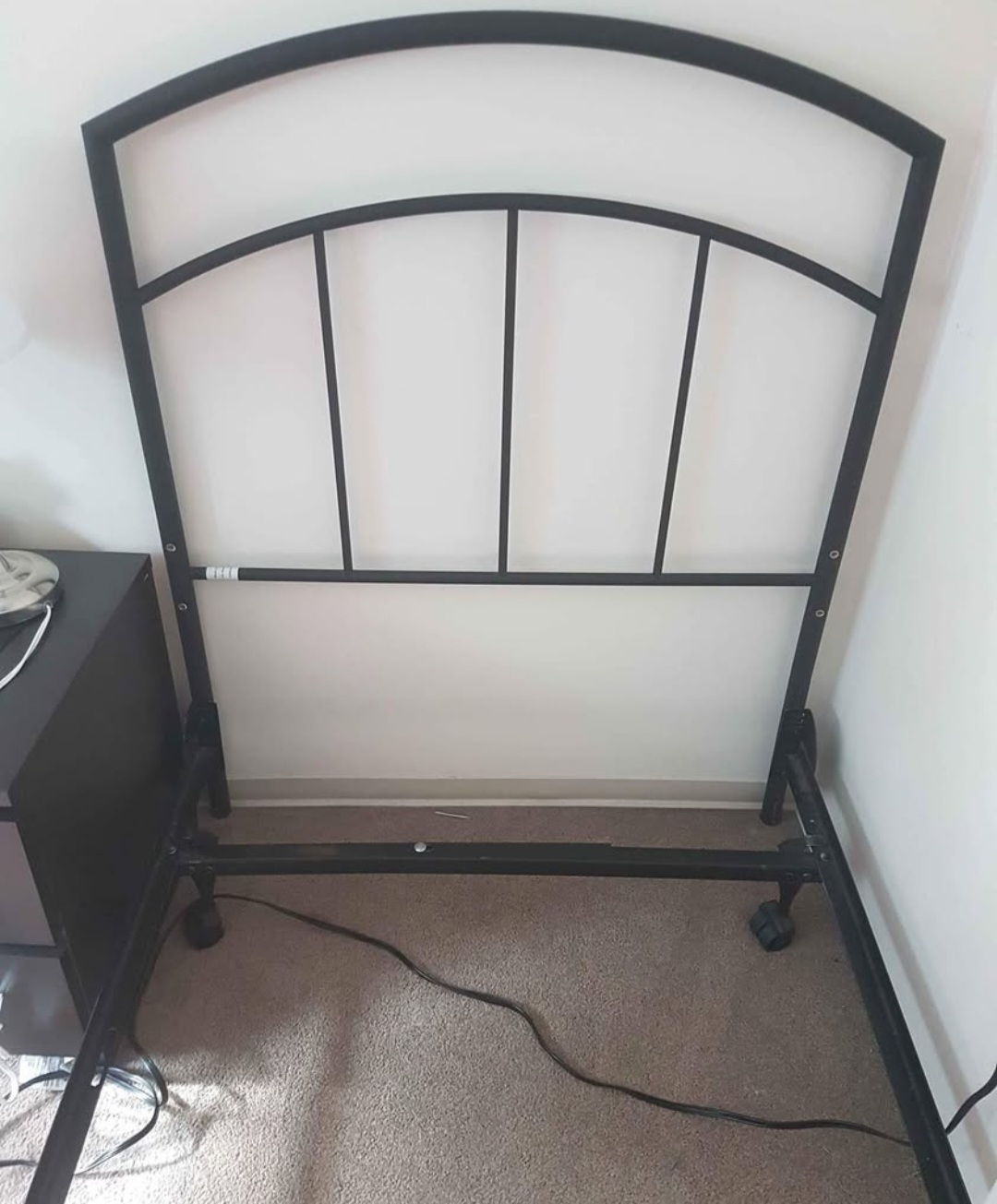 FREE Single Metal Bed Frame with Mattress and Box Spring