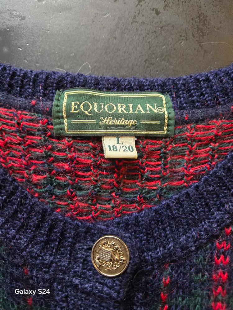 Equorian Heritage Women's Size Large Cardigan Sweater image indicator(2)