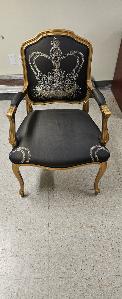 Armchair with Crown Design