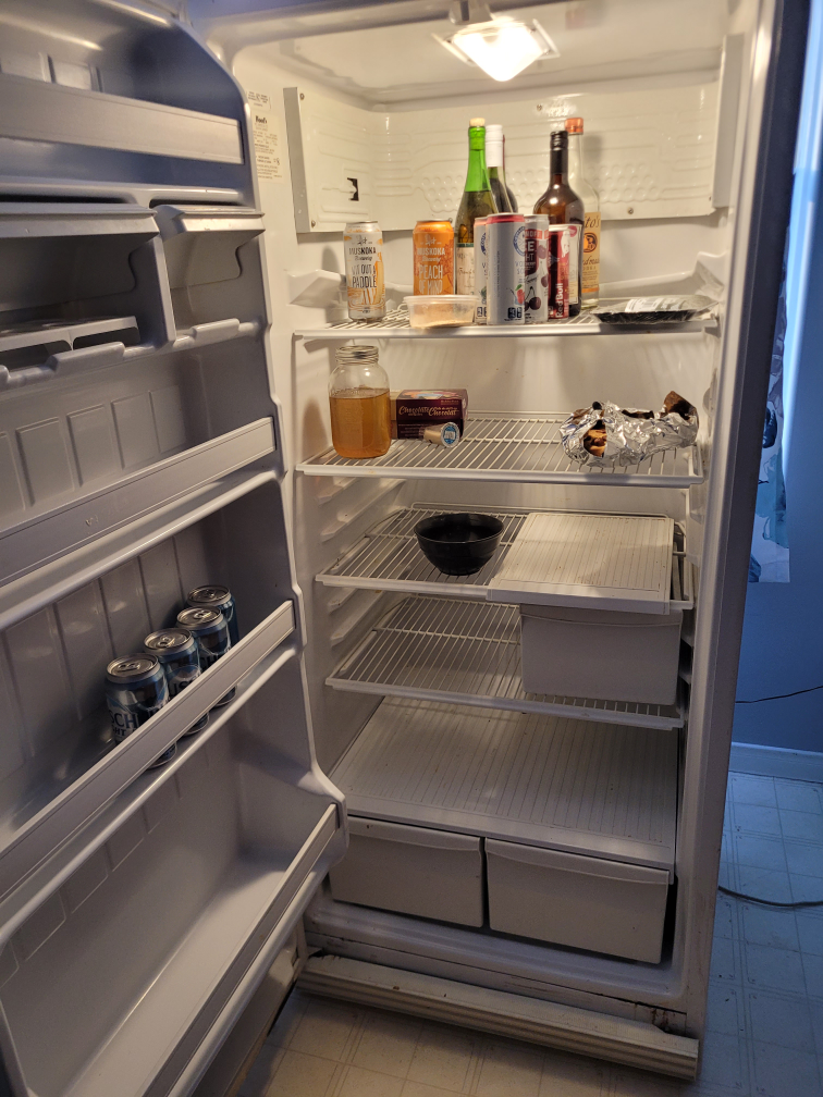 Woods upright freezer