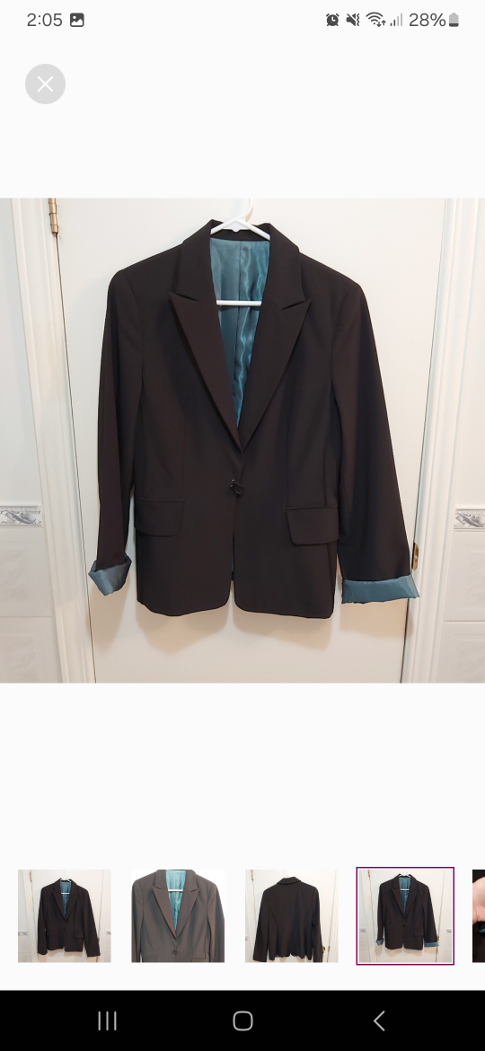 Vintage Black Blazer, Size 10 - photo 4