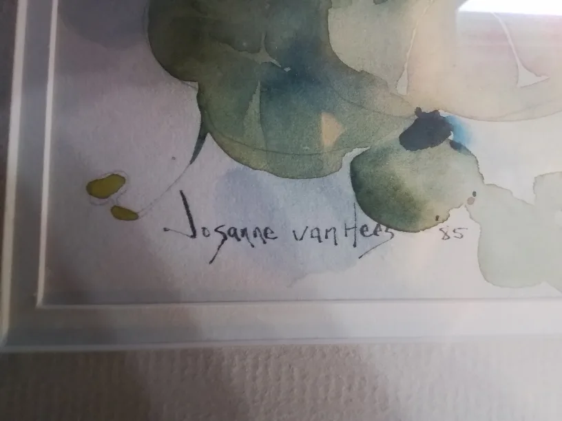 Framed Watercolor Painting of Flowers by Josanne van Hees image indicator(5)