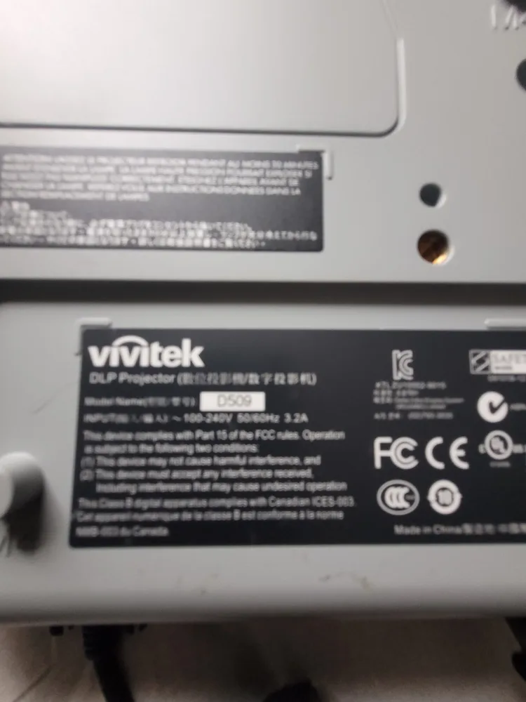 Vivitek Mini Projector D509 image indicator(7)