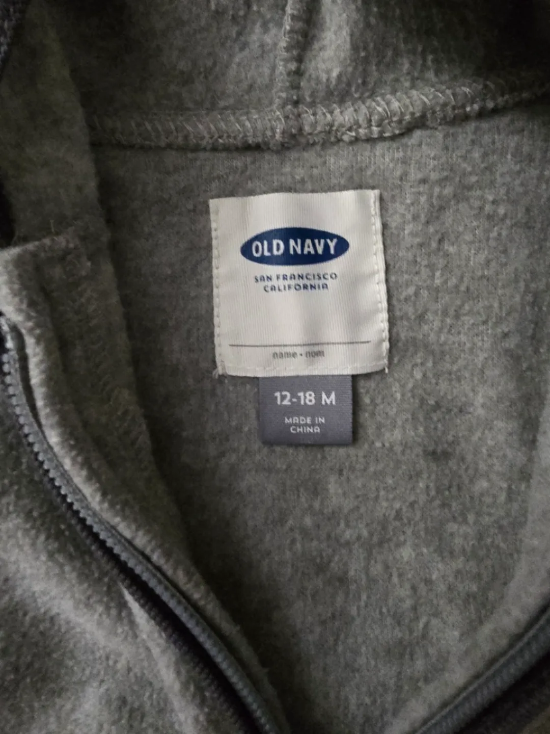 preloved Old Navy Baby Zip-Up Hoodie #freecycle image indicator(2)