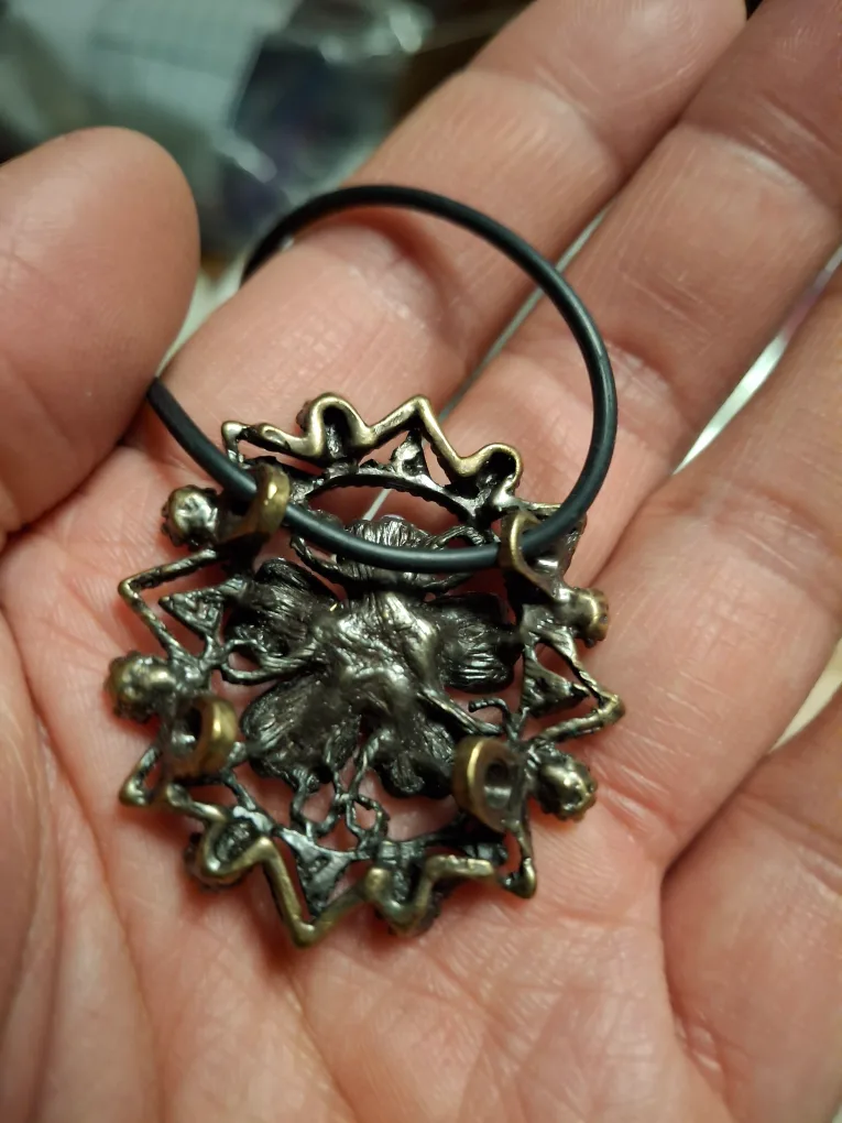 Unique Floral Pendant Necklace image indicator(2)