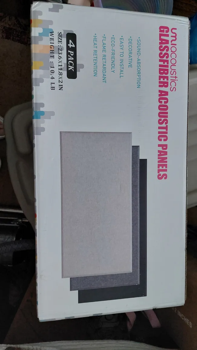 UM Acoustics Glass Fiber Acoustic Panels (4 Pack) image indicator(4)