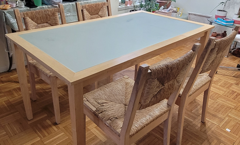Dining Table Set with 3 Chairs. - photo 3