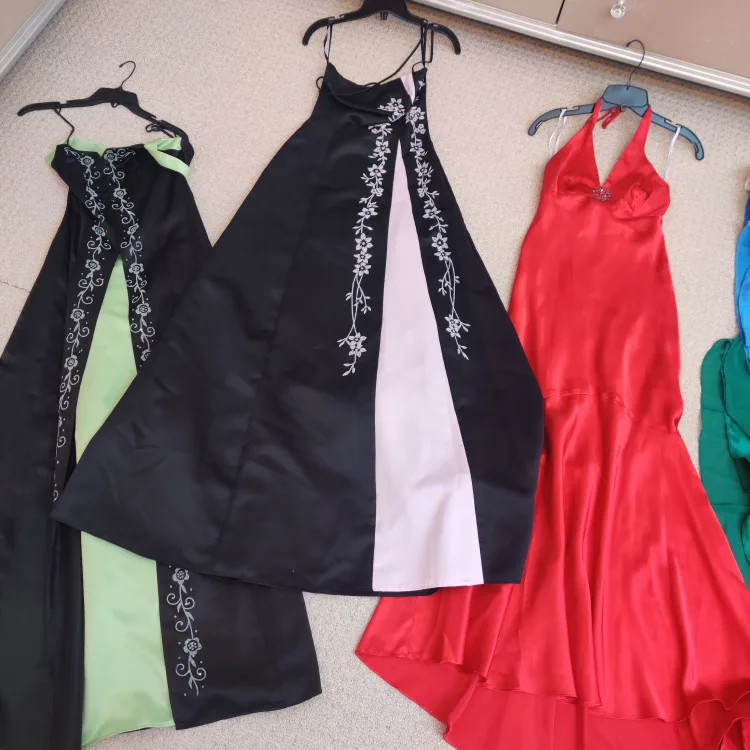 Lot of 10 Formal Dresses - Various Styles and Colours image indicator(2)
