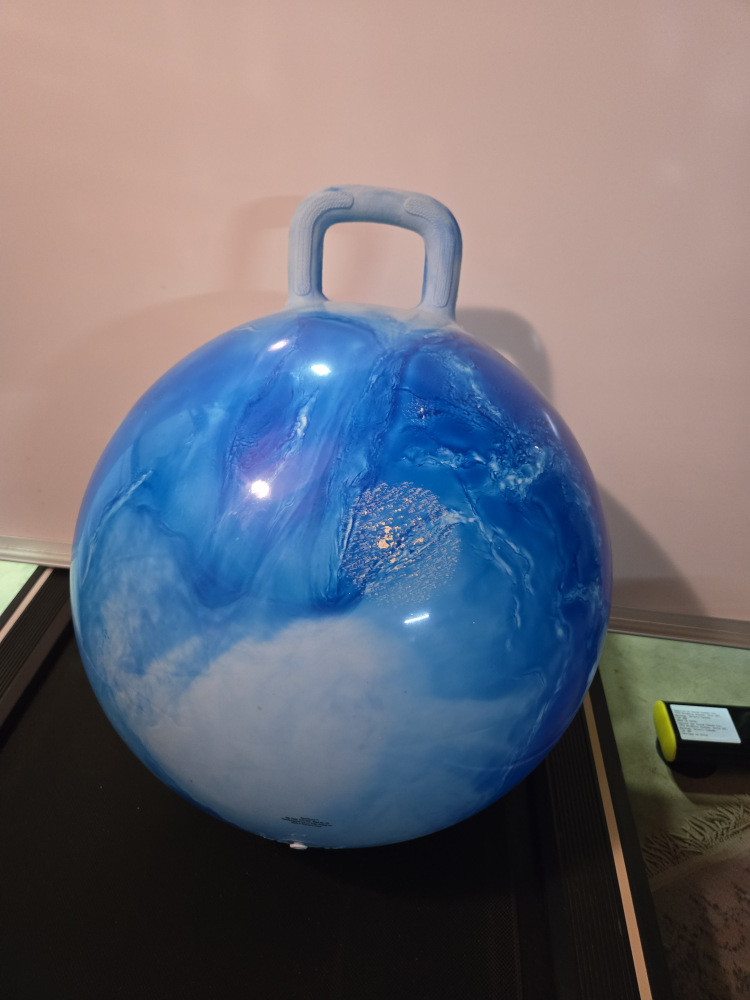 Blue Bounce Ball with Handle