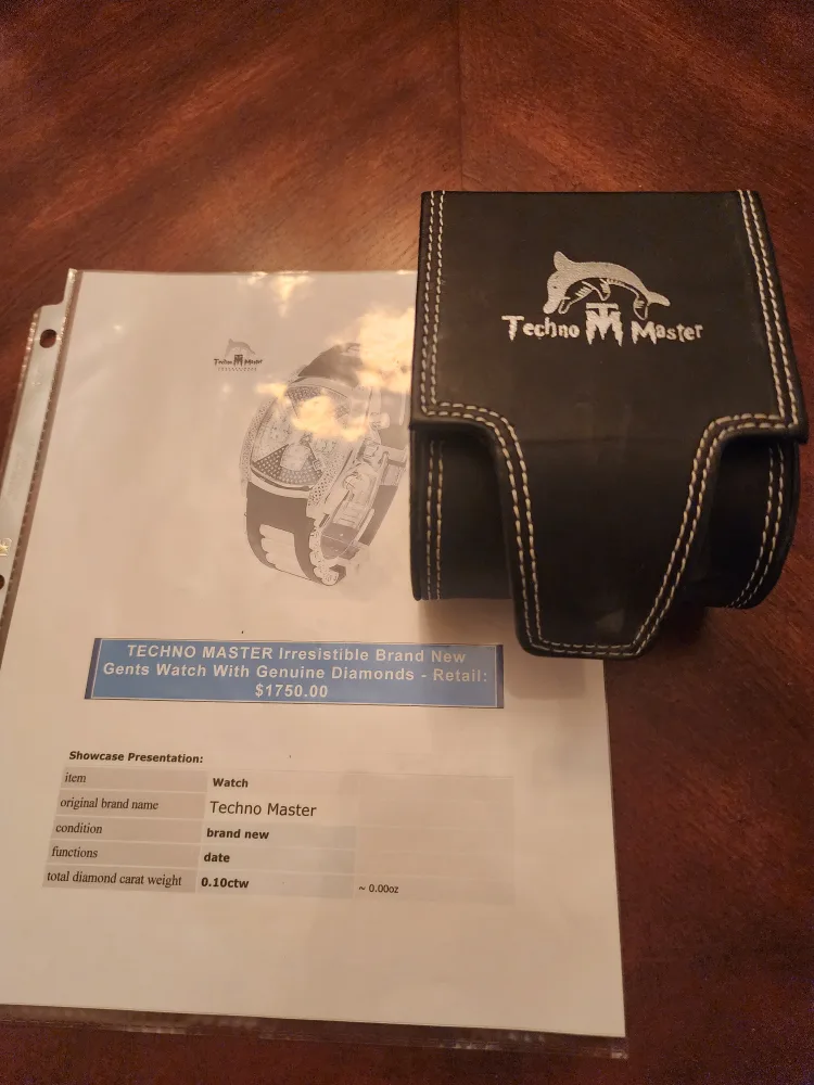 Techno Master Men's Diamond Chronograph Watch image indicator(5)