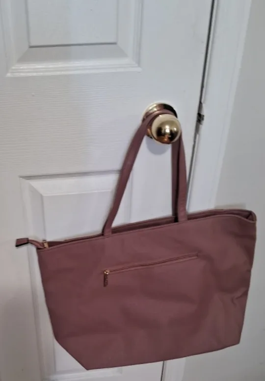 Lovely mauve tote bag image indicator(2)