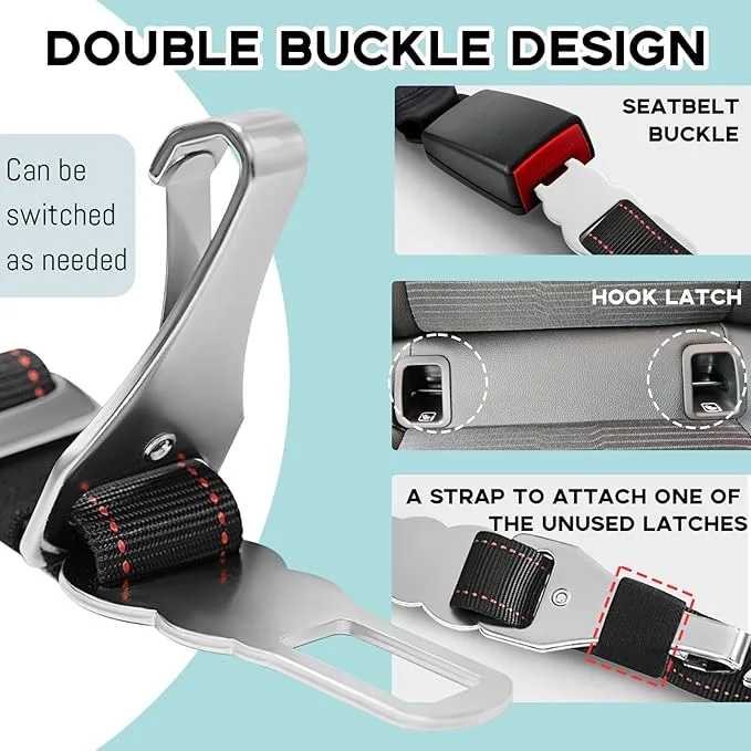 LIOPET Adjustable Dog Car Seat Belt image indicator(3)