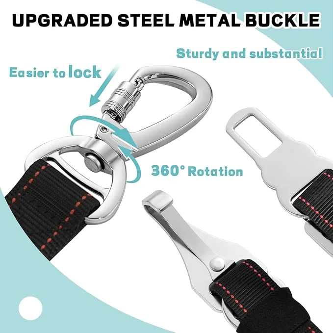 LIOPET Adjustable Dog Car Seat Belt image indicator(4)