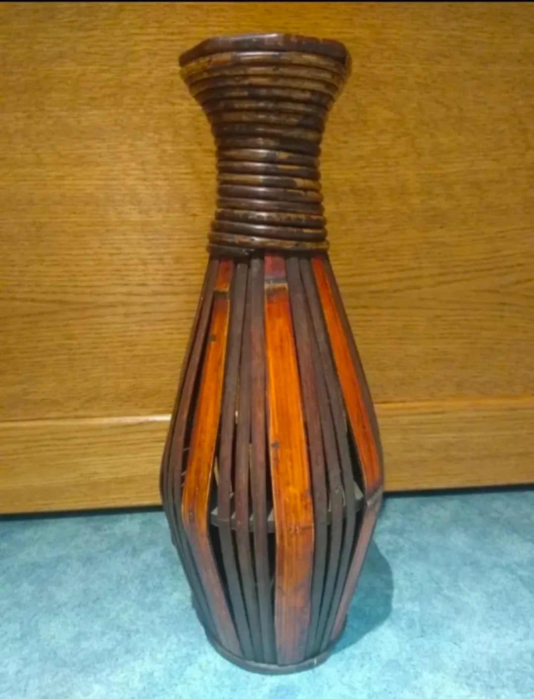 New Bamboo and Wicker Vase thumbnail
