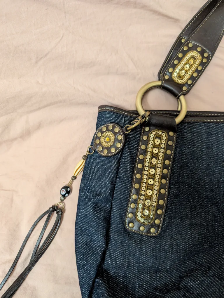 Franco Sarto Denim Tote Bag image indicator(2)