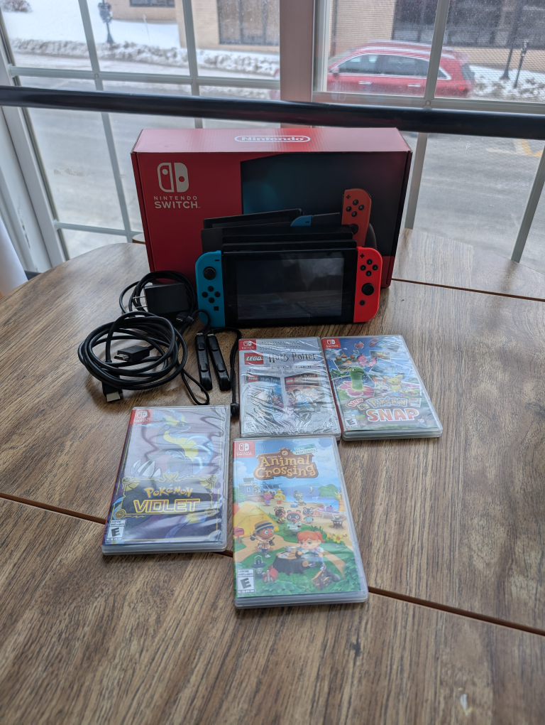 Nintendo Switch Console with Games and Accessories