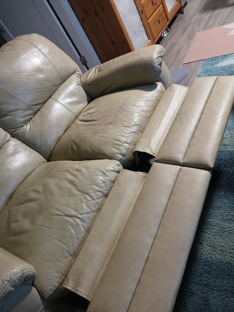 Reclining Leather Love Seat and Sofa Set - photo 4
