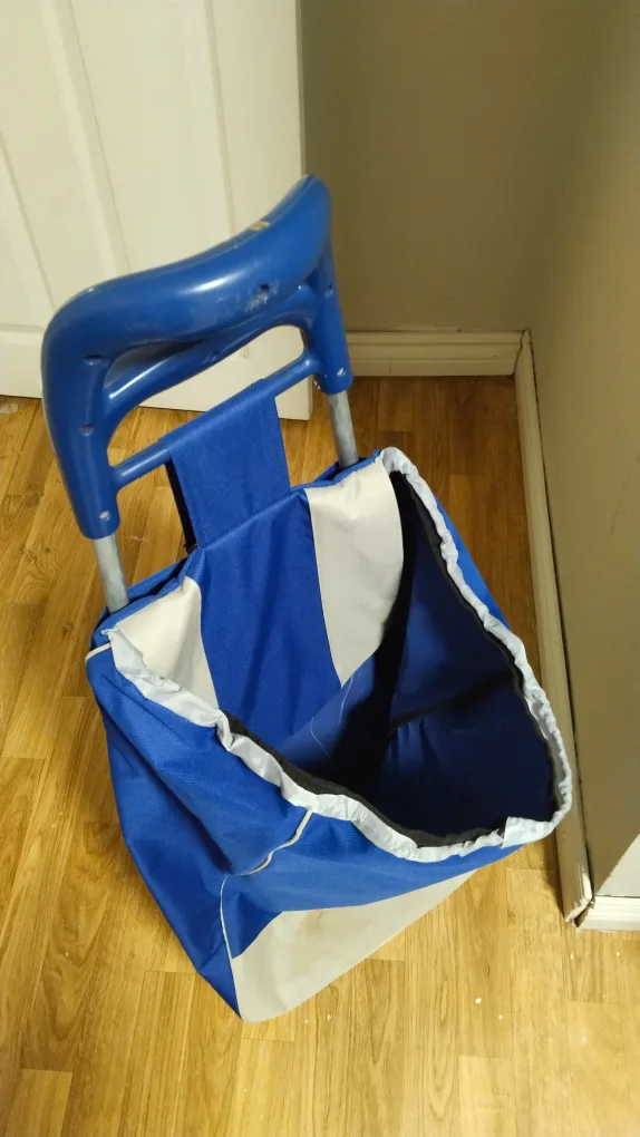 Blue Shopping Cart with Wheels image indicator(2)